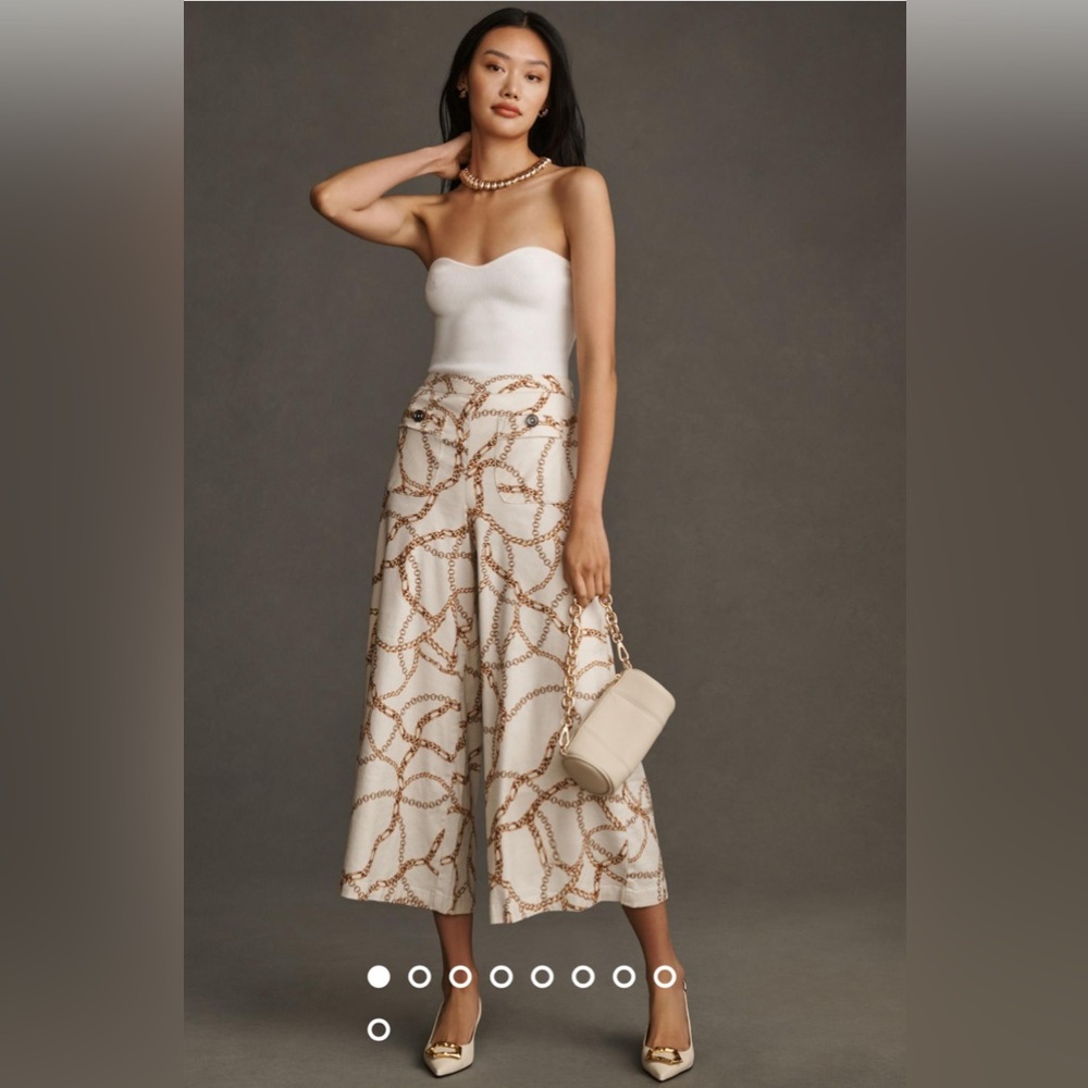 Anthropologie Maeve Printed Palazzo Pants